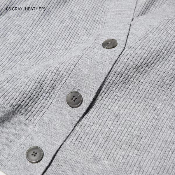 Washable Knit Ribbed Long-Sleeve Cardigan | UNIQLO (US)