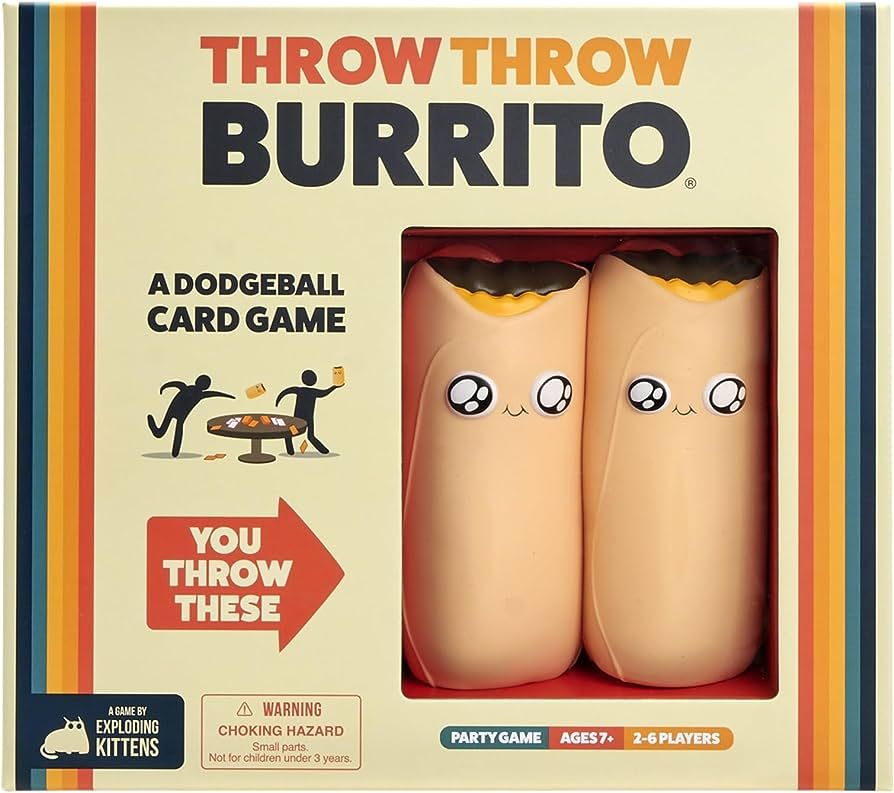 Throw Throw Burrito by Exploding Kittens - A Dodgeball Card Game - Family-Friendly Party Games - ... | Amazon (US)