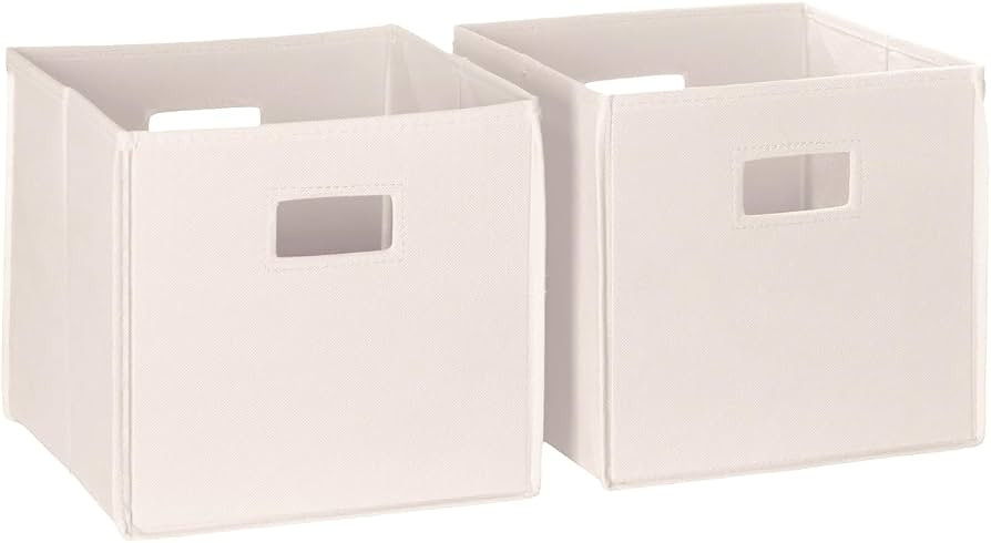 RiverRidge Kids 2pc Fabric Collapsible Storage Cube Organizers with Handles for Playroom Organiza... | Amazon (US)