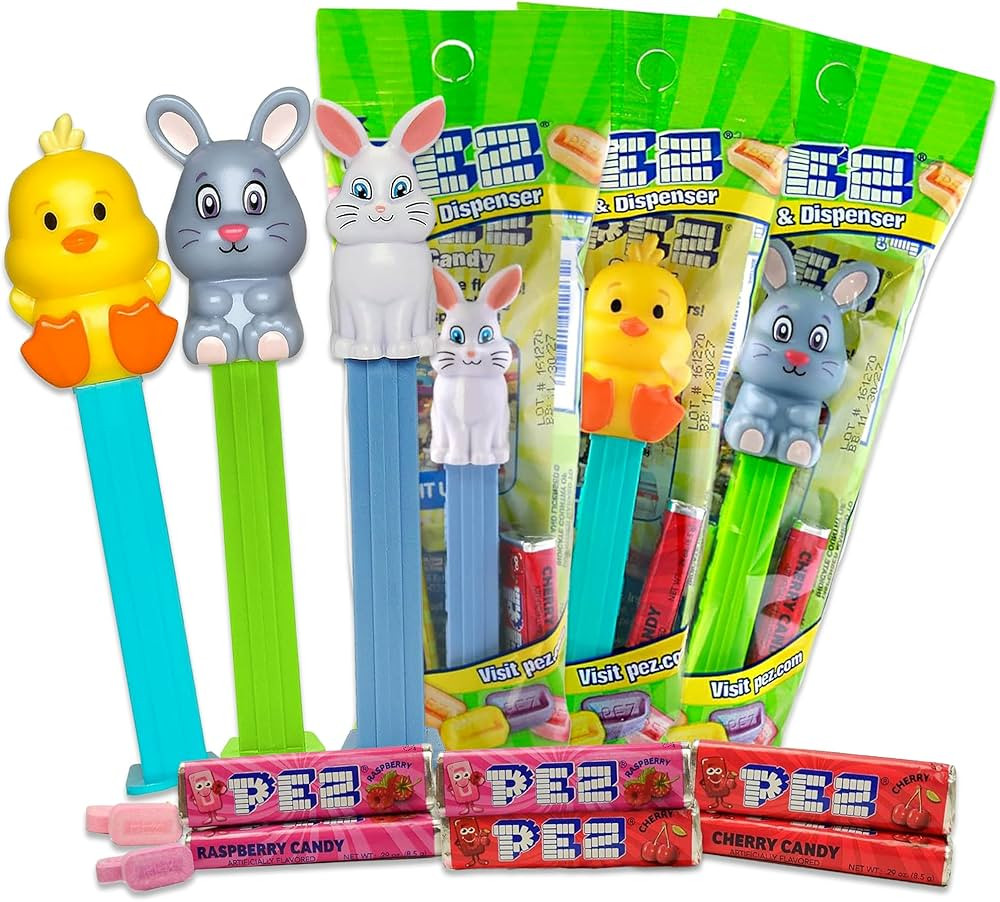 Easter Pez Candy Dispenser 3 Pack. Pez Dispensers Bulk, Easter Basket Candy, Bunny Pez Dispenser,... | Amazon (US)