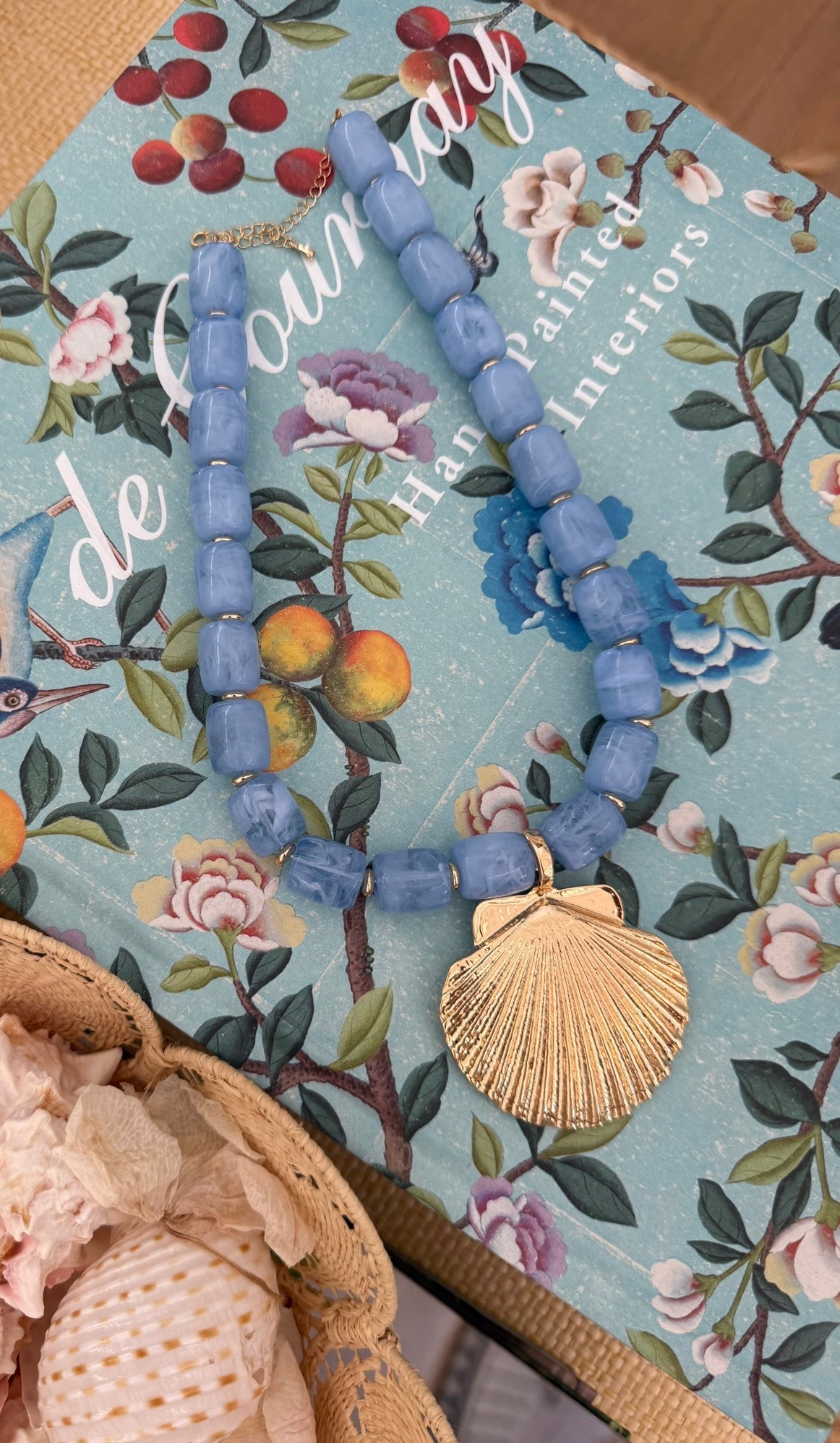 Blue shell necklace 🩵