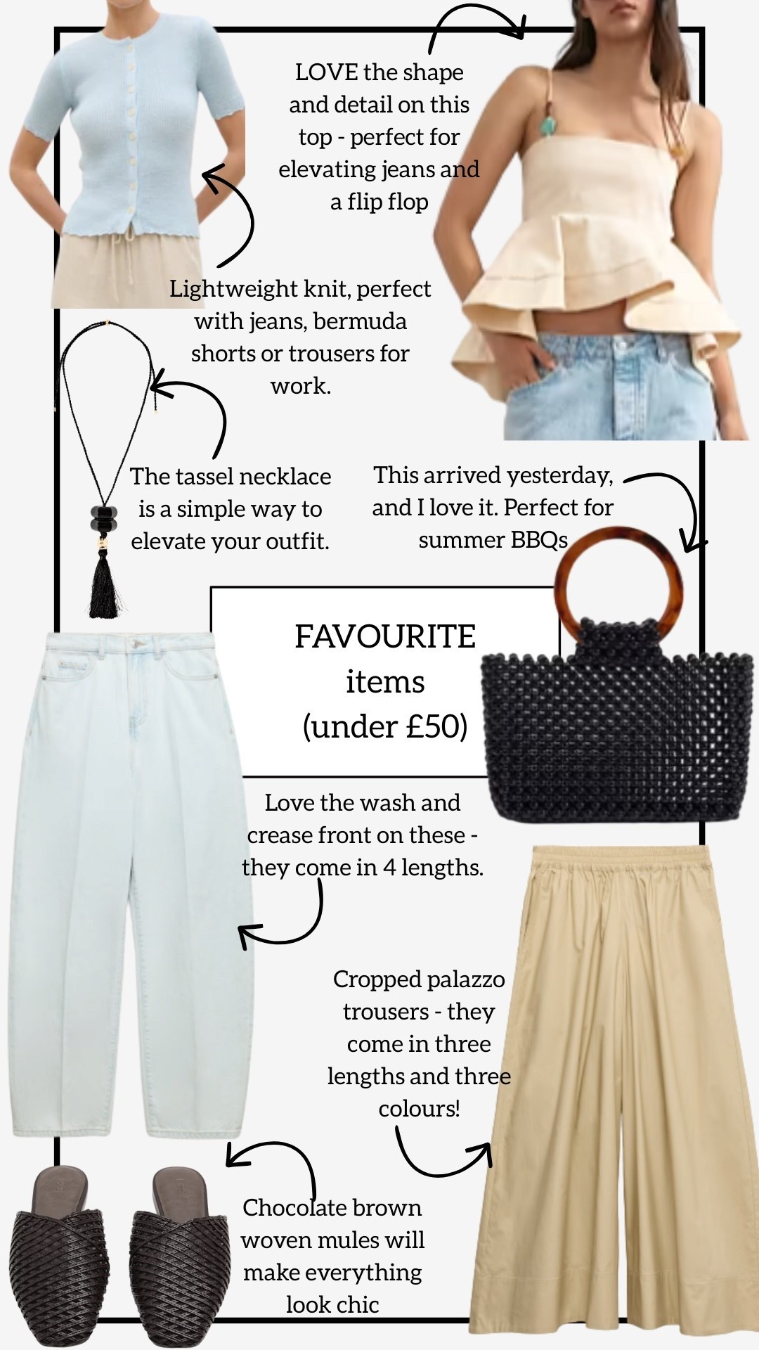 This weeks favourite pieces under £50.

#LTKuk #LTKspring #LTKsummer