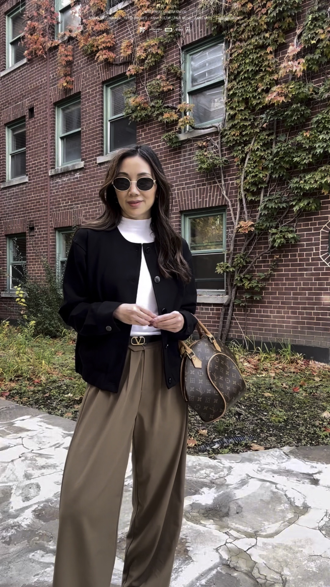 Casual chic in brown trousers! 🤎 Showing you how I style this everyday look with a mock neck tee, bomber jacket, and classic brown trousers—an essential for fall and winter. Brown trousers are a versatile staple that can easily swap in for black pants, whether you’re dressing them up or keeping it casual. I’m sharing my favorite pairs worth the investment—perfect for building a timeless capsule wardrobe! Check them out below. #BrownTrousers #FallFashion #CapsuleWardrobe #CasualChic #momoutfits 

#LTKWorkwear #LTKItBag #LTKStyleTip