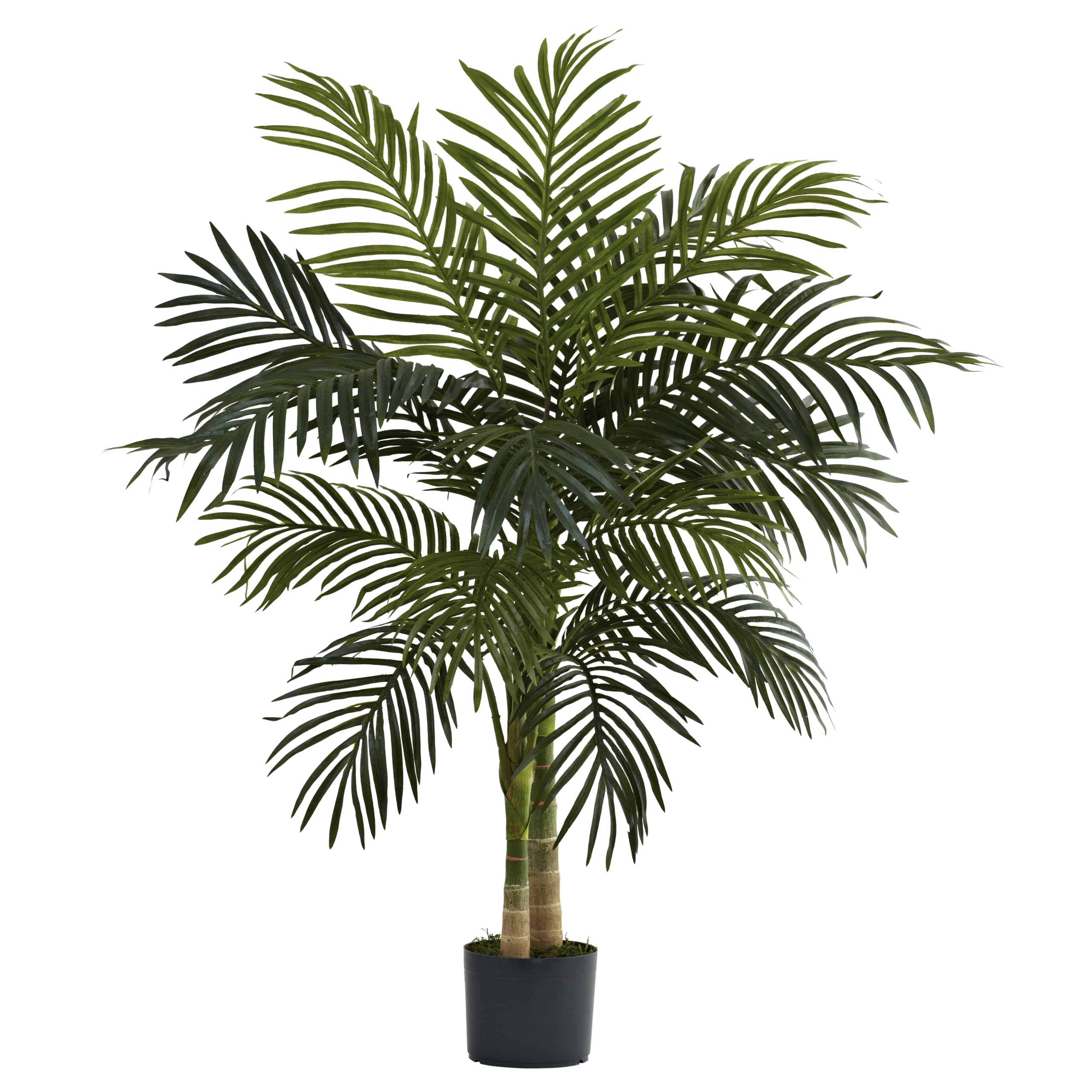 Nearly Natural 4ft Golden Cane Palm Artificial Tree | Amazon (US)
