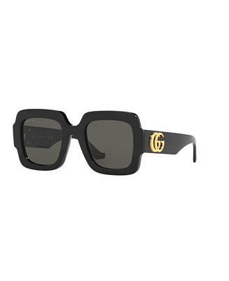Women's Rectangle Sunglasses, GG1547S GC002194 | Macy's