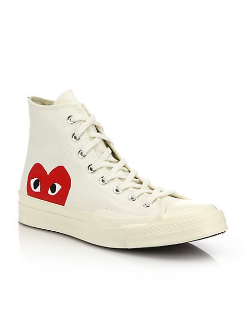 Comme des Garçons PLAY CdG PLAY x Converse Unisex Chuck Taylor All Star Peek-A-Boo High-Top Snea... | Saks Fifth Avenue