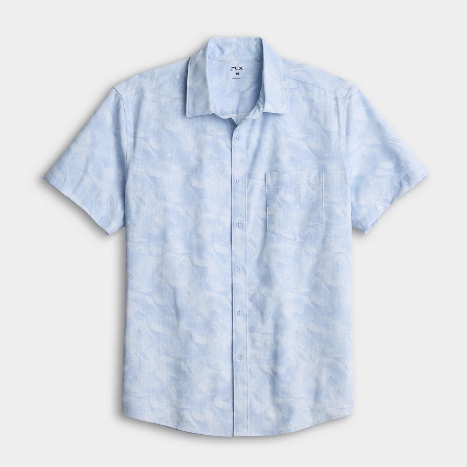 Men's FLX Tech Mesh Standard-Fit Short Sleeve Button-Down | Kohl's