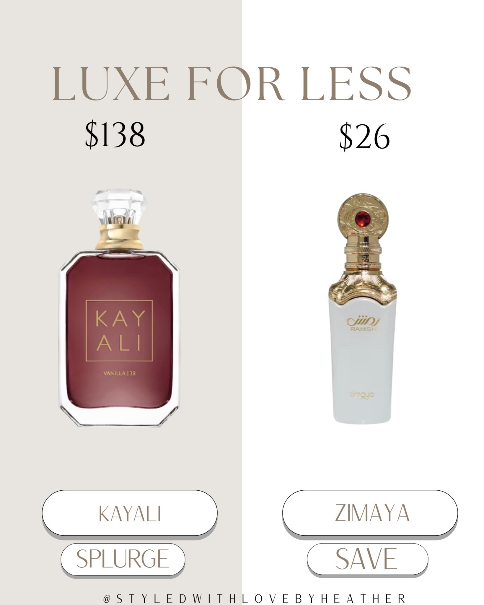 ✨ Luxe for Less: The Viral Vanilla 28 ✨

Love the sweet, warm vanilla scent everyone’s obsessed with but not the $100+ price tag? 👀 This budget-friendly find gives the same creamy, sugary vanilla vibe with that cozy, addictive warmth for way less.

Soft, feminine, and perfect for everyday wear — smells expensive without being expensive.

Shop the Splurge vs. Save on my LTK ✨  

 #LTKstorytime #LTKvlog #LTKBeauty