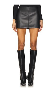 superdown Haydenn Faux Leather Mini Skirt in Black from Revolve.com | Revolve Clothing (Global)