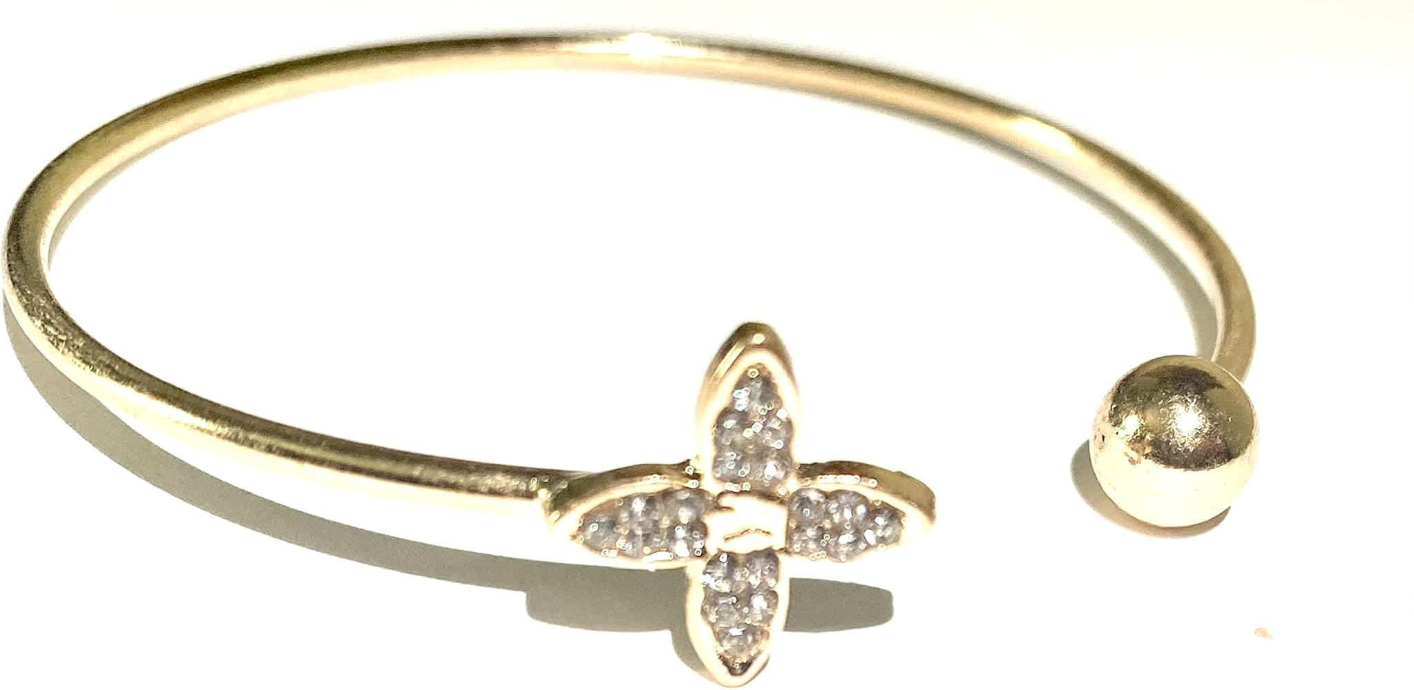 Blossom Cuff Bracelet, Gold | Amazon (US)