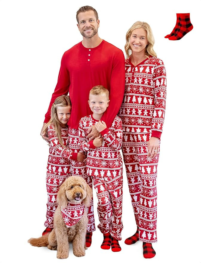 PATPAT Family Christmas Pajamas Matching Sets Holiday Christmas Pjs for Womens Kids Sleepwear inc... | Amazon (US)