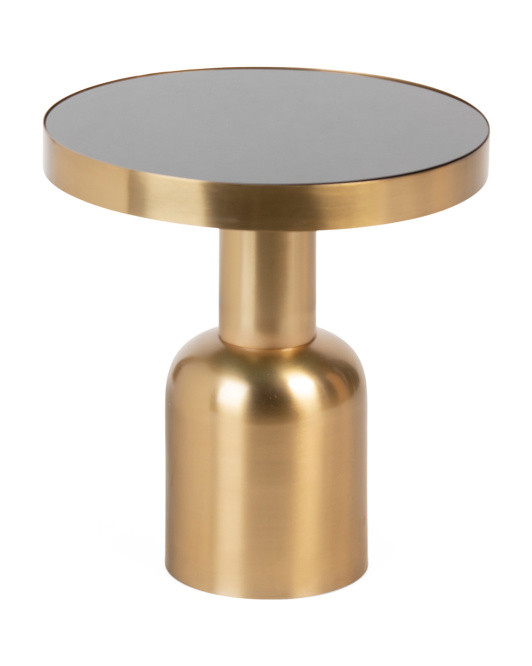 20x19.5 Cast Iron Metallic Pillar End Table | Tables | Marshalls | Marshalls