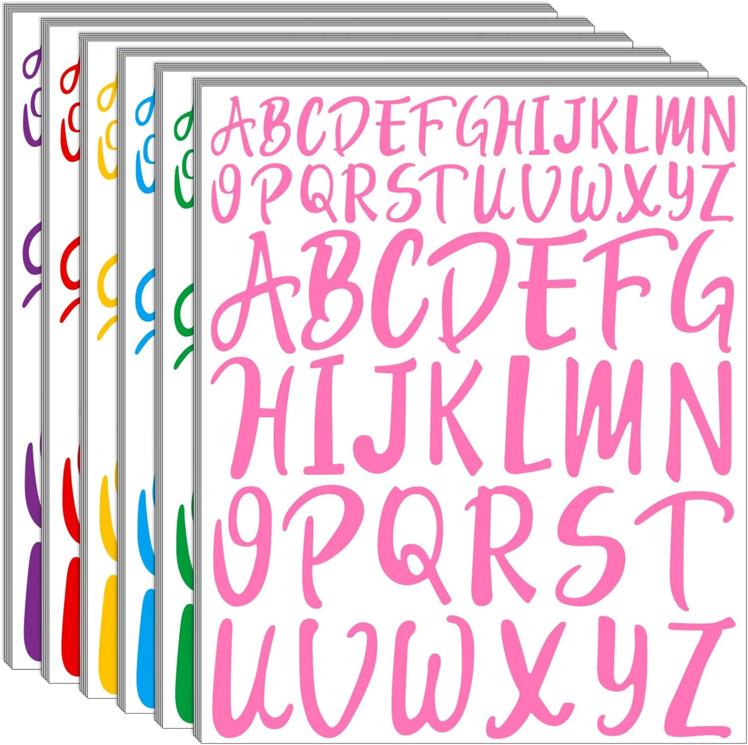 Bemeol Letter Stickers 30 Sheet Self Adhesive Letters Stick on Vinyl Letters Capital Alphabet Sti... | Amazon (US)