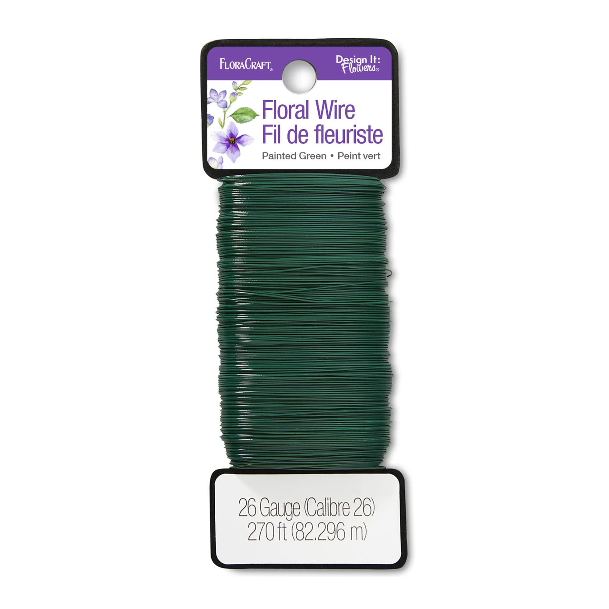FloraCraft 26 Gauge Floral Wire 270 Feet Green | Amazon (US)