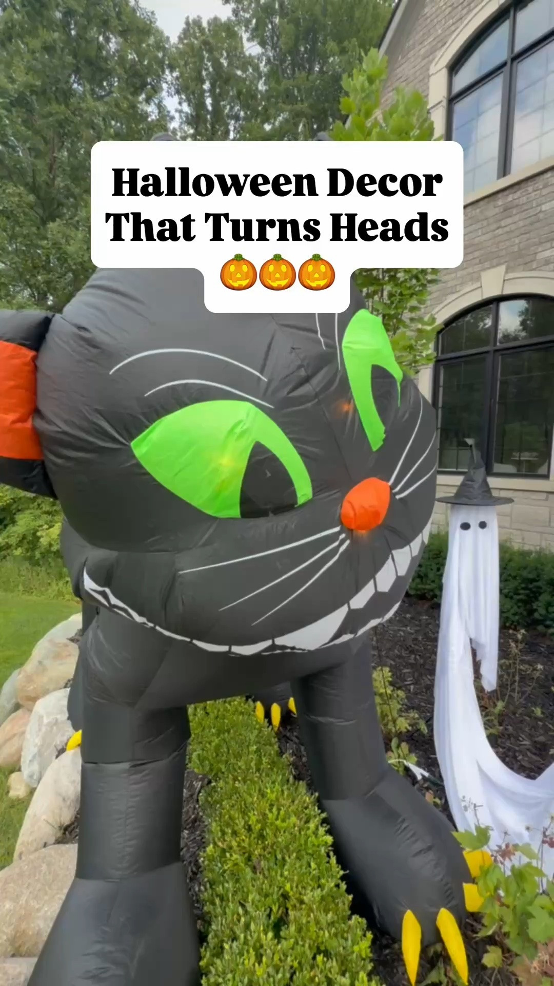 #ad @Wayfair Check out my cute but spooky Halloween finds including the cat that turns its head, stacked blow up ghosts, Jack-o’lanterns, ghost door mat, Halloween wreath and more. #wayfair #wayfairpartner @shop.ltk #liketkit

#LTKHome #LTKSeasonal