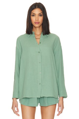 Tularosa Tempe Beach Shirt in Olive Green from Revolve.com | Revolve Clothing (Global)