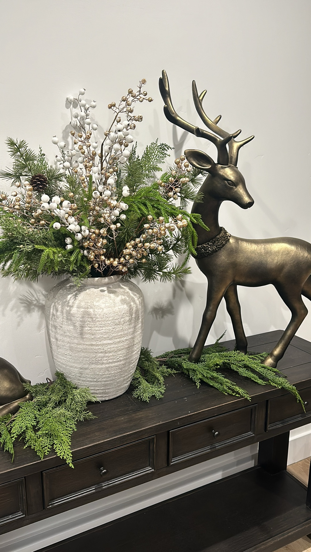 Christmas decor diys from Walmart! 3ft reindeer, ornaments, wreath and more. 

#LTKHome #LTKSeasonal #LTKFindsUnder50