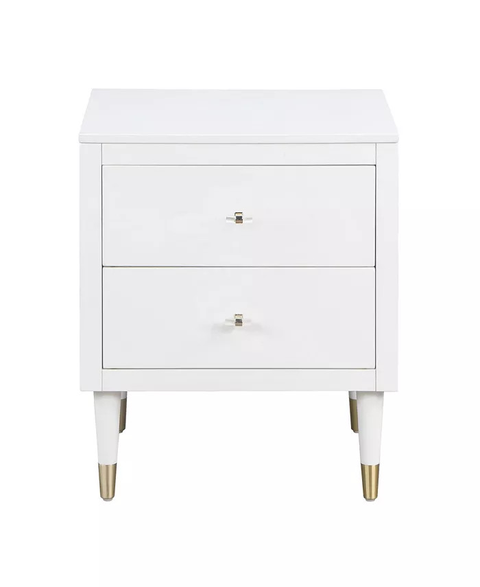 Stanton 26.25" Medium Density Fiberboard 2-Drawer Nightstand | Macy's
