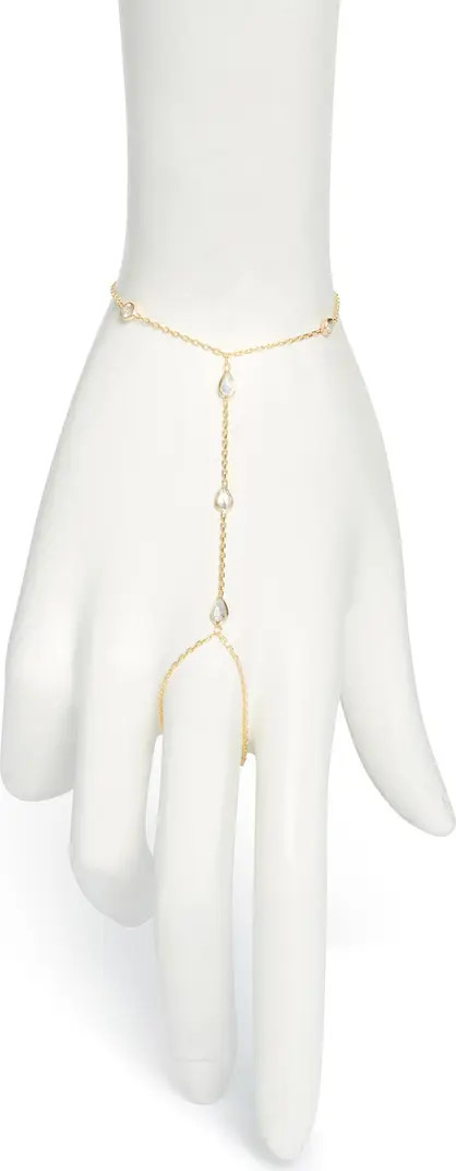 Cubic Zirconia Station Hand Chain | Nordstrom