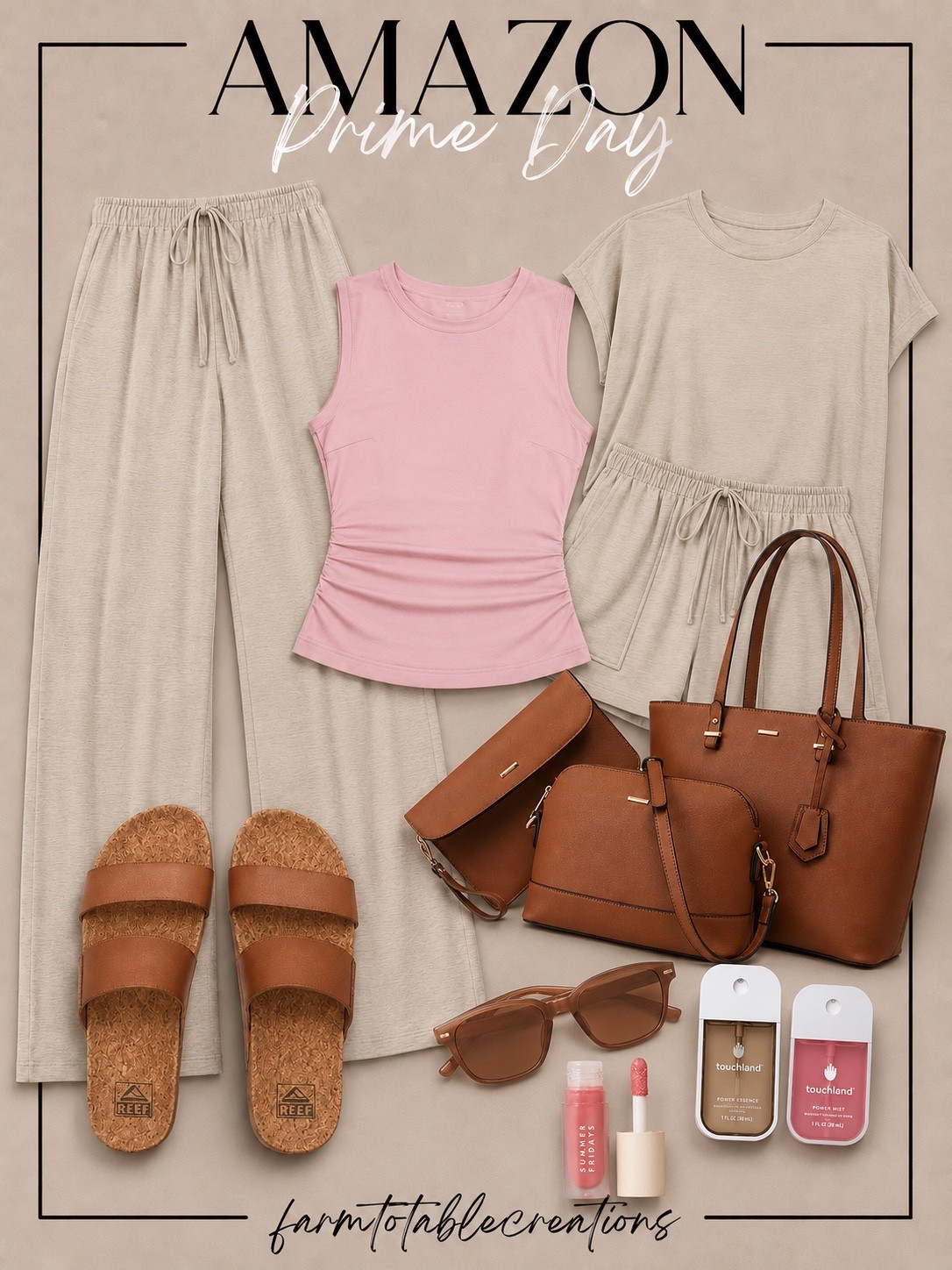 Amazon Prime Day Lounge Sets 🤍✨

If you’re looking for comfortable pieces that make getting dressed effortless, these Prime Day finds are worth adding to cart. From the buttery-soft lounge sets to the everyday tote, sandals, and must-have accessories, these are the pieces you’ll reach for on repeat all season long. Comfortable, flattering, and easy to mix and match for travel, errands, or casual days at home.

Follow @farmtotablecreations on Instagram for more cozy home finds and trending decor.

🛍️ Shop these Prime Day fashion favorites before they’re gone! Featuring matching lounge sets, a versatile tote bag, comfy slides, chic sunglasses, Touchland mists, and the prettiest pink lip gloss for an easy everyday look. #LTKStyle #AmazonPrimeDay #AmazonFashion #LTKSaleAlert #CasualStyle #TravelOutfit #EverydayFashion #SummerStyle #AmazonFinds #MomStyle #NeutralStyle #FashionFinds #LTKFashion #PrimeDayDeals

#LTKSaleAlert #LTKOver40 #LTKTravel