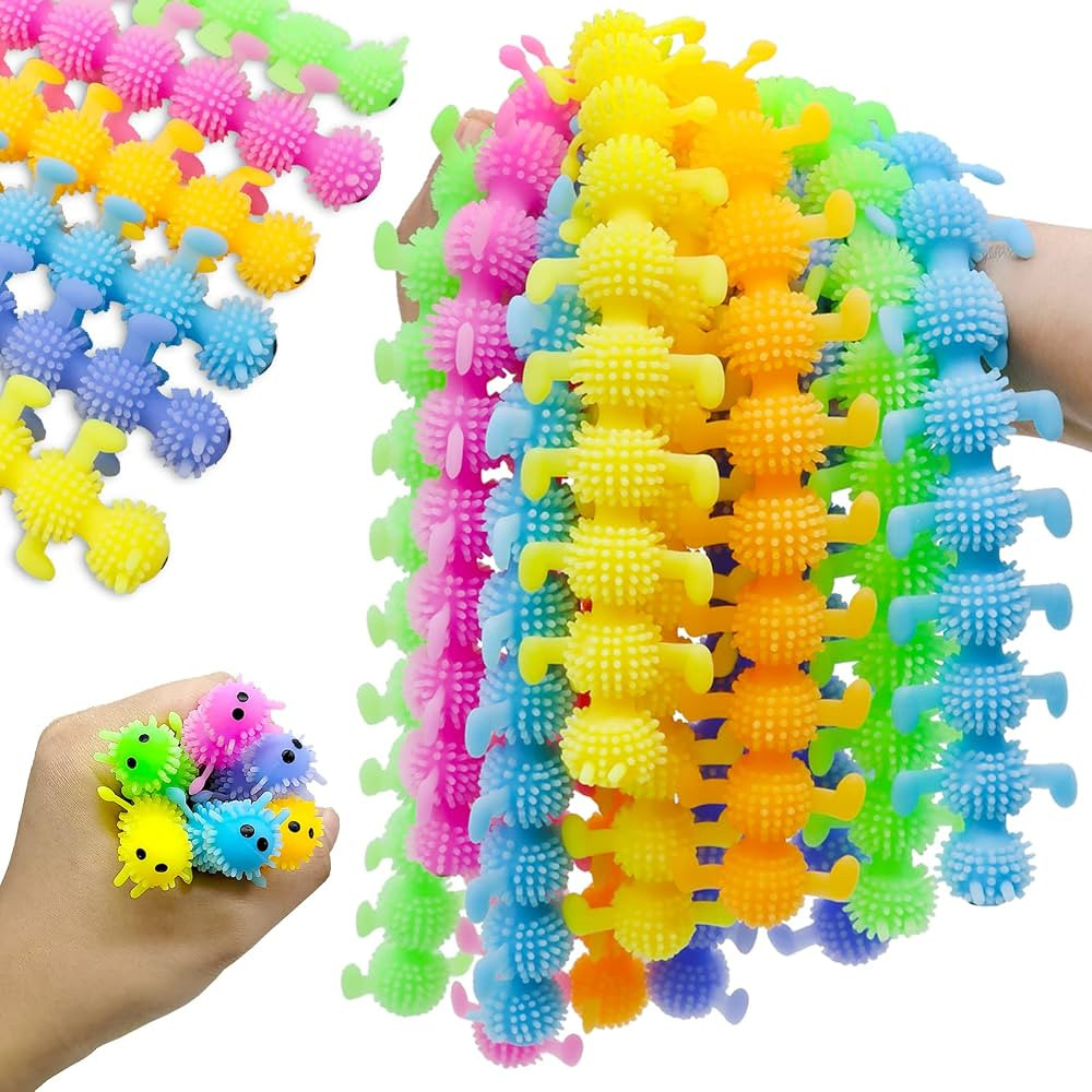 12 Pack Stretchy Fidget Toy,Stretchy String Fidgets Sensory Toys,Colorful Stretchy Strings Fidget... | Amazon (US)