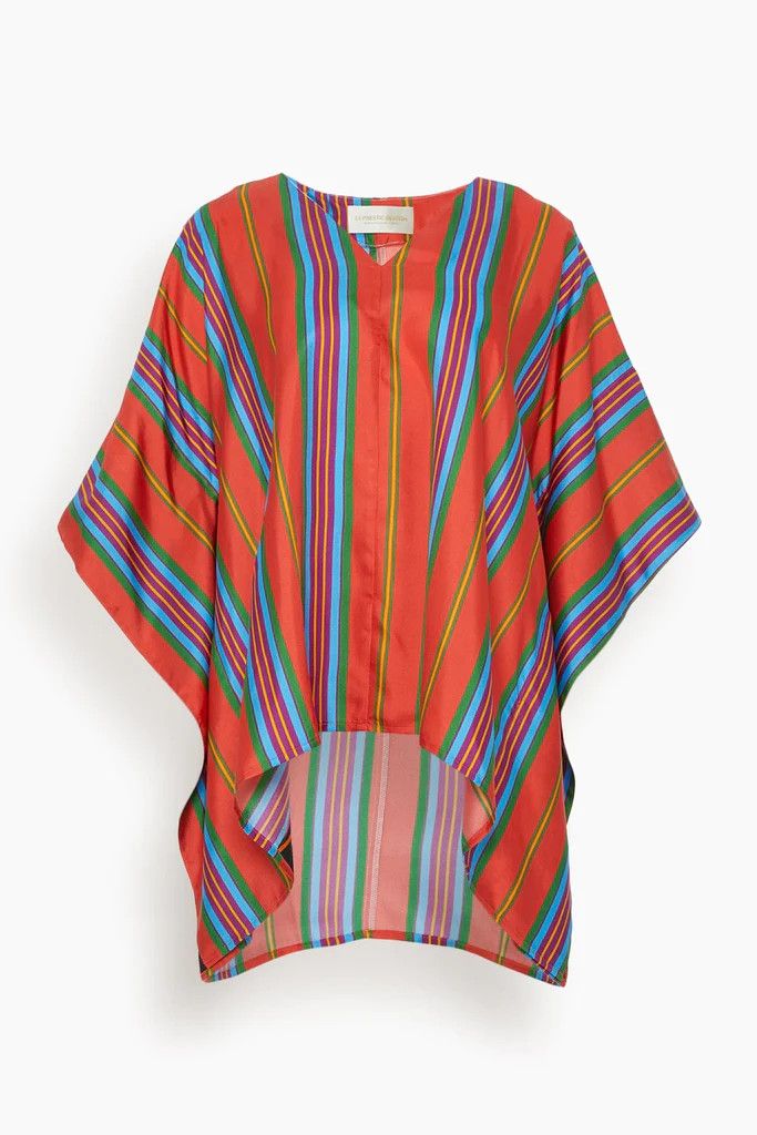 Poncho Top in Rayure Matelas Passion | Hampden Clothing