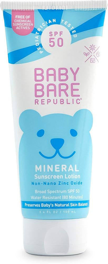 Bare Republic Baby Mineral Sunscreen Spf 50 Sunblock Lotion, Preserves Baby'S Natural Skin Balanc... | Amazon (US)