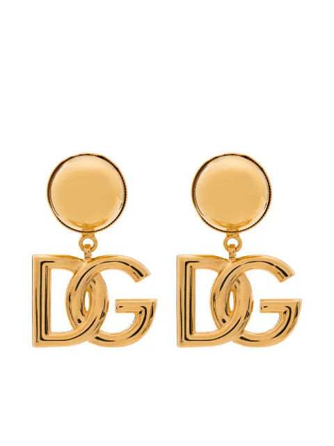 Dolce & Gabbana DG Logo clip-on Earrings - Farfetch | Farfetch Global