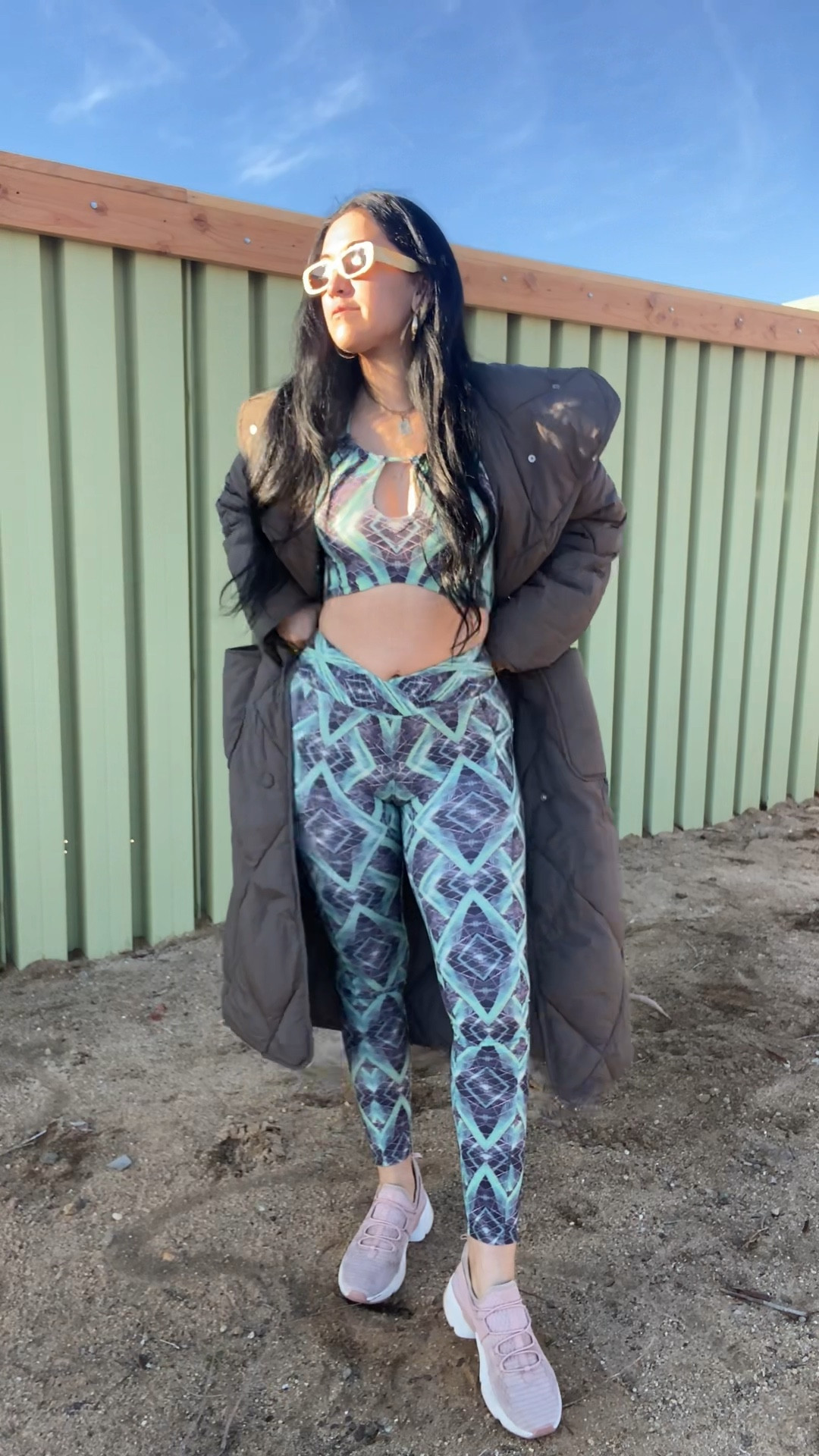 The perfect activewear fit for a Monday during Pisces season!

🩶 Greys for the moon
💚 Mint greens for Pisces

& my favorite coat because it was COLD in the desert lol! 🥶

#LTKfitness #LTKstyletip #LTKtravel
