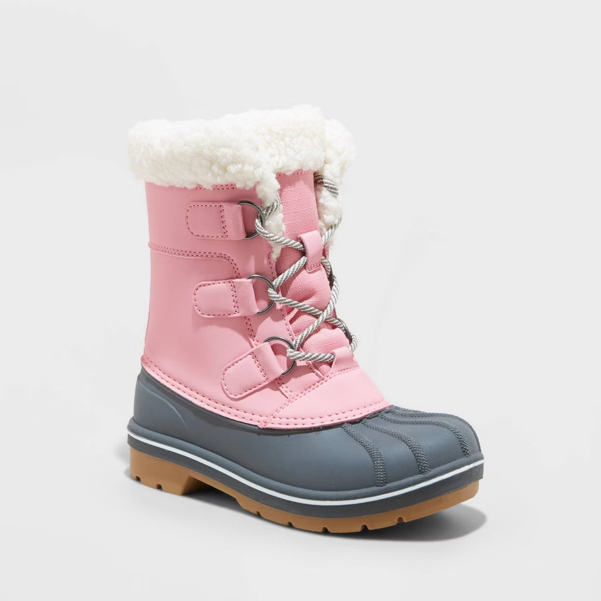 Kids' Kit Lace-Up Winter Boots - Cat & Jack™ | Target