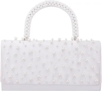 Gaia Faux Pearl Top Handle Bag | Nordstrom