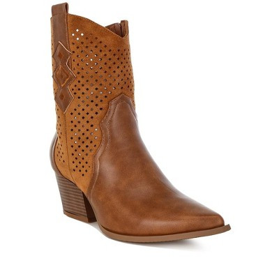 London Rag Womens Prosia Woven Cowboy Boots 9.5 | Target