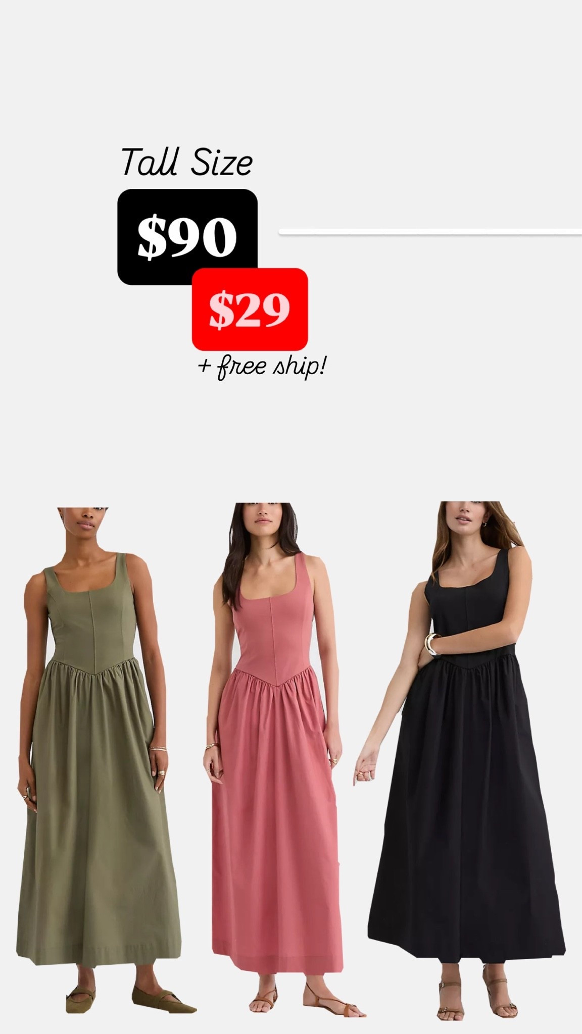 Tall size dresses on sale

#LTKTall #LTKSaleAlert #LTKMidsize