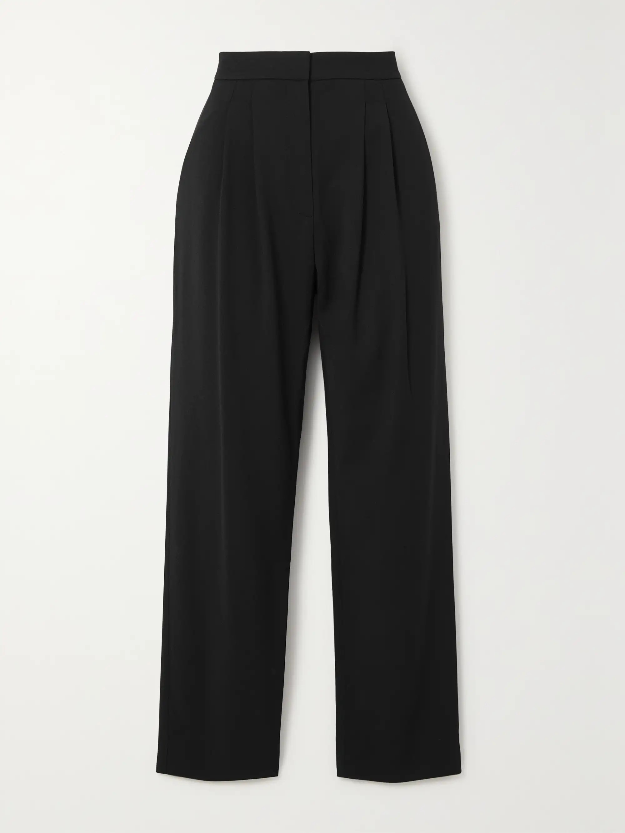 Raven pleated cady tapered pants | NET-A-PORTER (US)