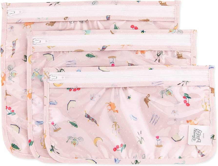 Bumkins Disney Travel Bag, Toiletry, TSA Approved Pouch, Zip Bag, Quart Size Airline Compliant, C... | Amazon (US)