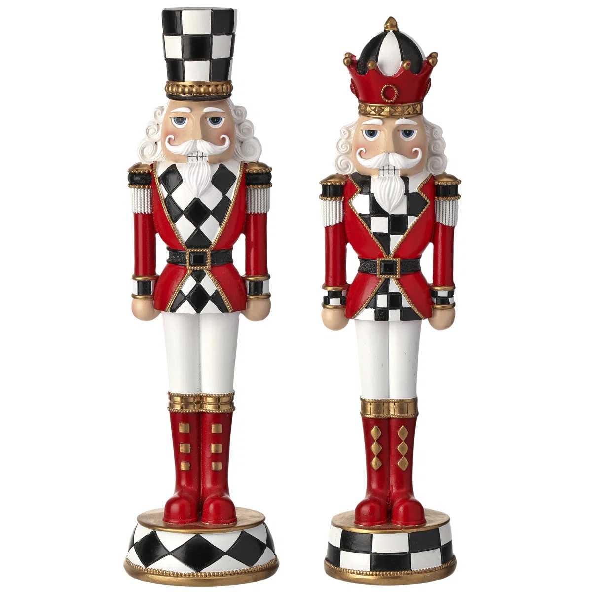 13" Resin Nutcracker On Base Set of 2 (Set of 2) | Wayfair North America