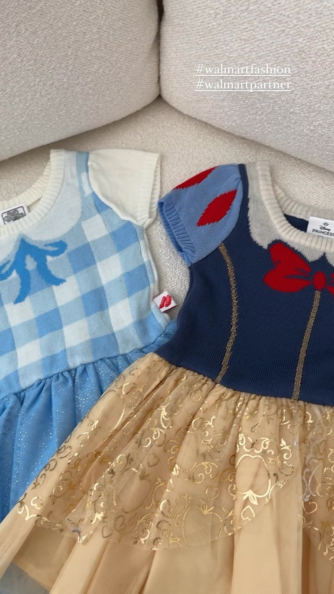 Princess dresses that are perfect for Halloween or just everyday fun! They come in toddler and big kids 🫶🏼  👑 @walmartfashion #walmartfashion #walmartpartner 

#LTKSeasonal #LTKVideo #LTKKids