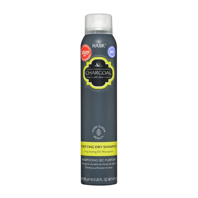 HASK Purifying Aluminum-Free Dry Shampoo with Charcoal & Citrus, 6.3 fl oz NET WT 4.3 oz | Walmart (US)