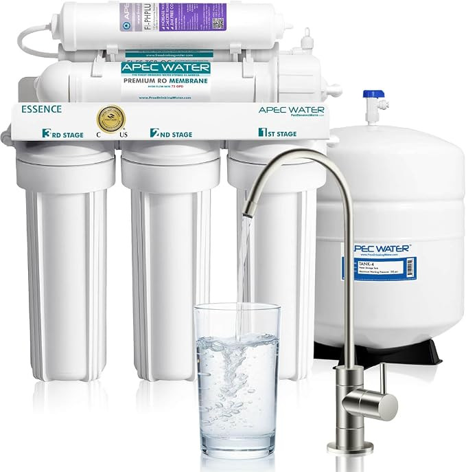 APEC Water ROES-PH75, 6-Stage Alkaline Under Sink Reverse Osmosis Water Filter System, NSF Certif... | Amazon (US)