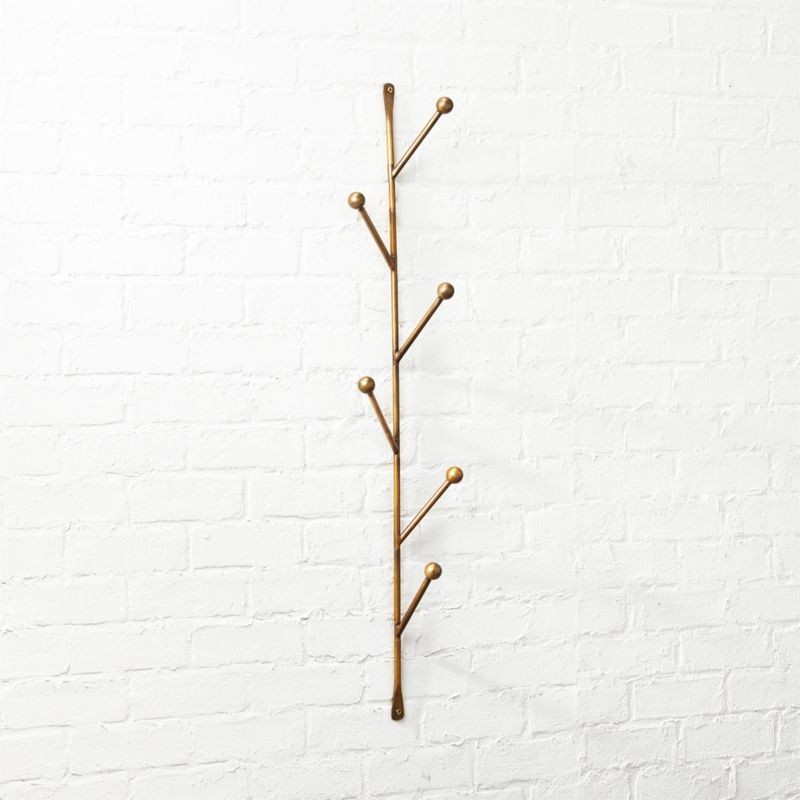 Barker Vertical Wall Mounted Coat Rack + Reviews | CB2 | CB2