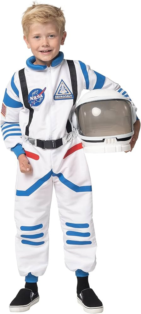 Spooktacular Creations Halloween Child Unisex White Astronaut Costume, NASA Pilot Jumpsuit With H... | Amazon (US)