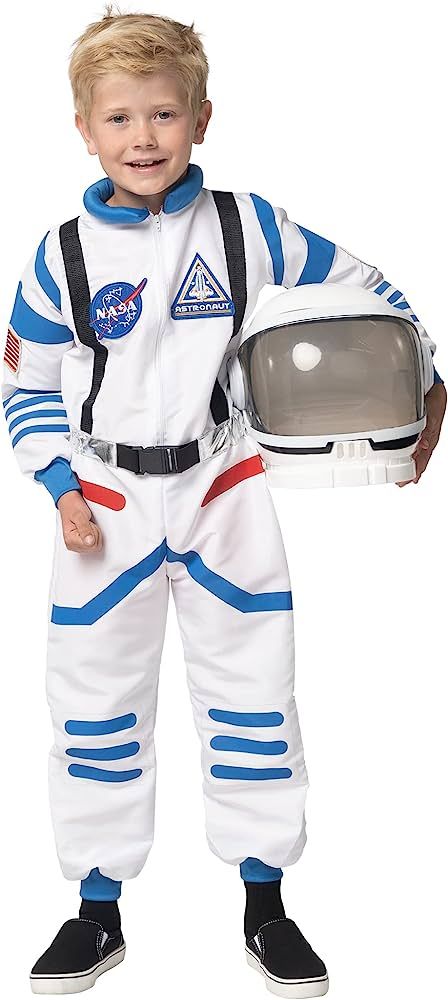Spooktacular Creations Halloween Child Unisex White Astronaut Costume, NASA Pilot Jumpsuit With H... | Amazon (US)