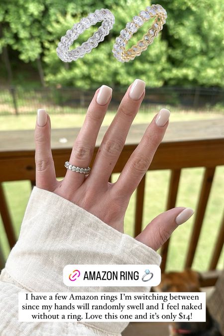 Love this Amazon ring! Wearing it with my swollen pregnancy hands 💍 
