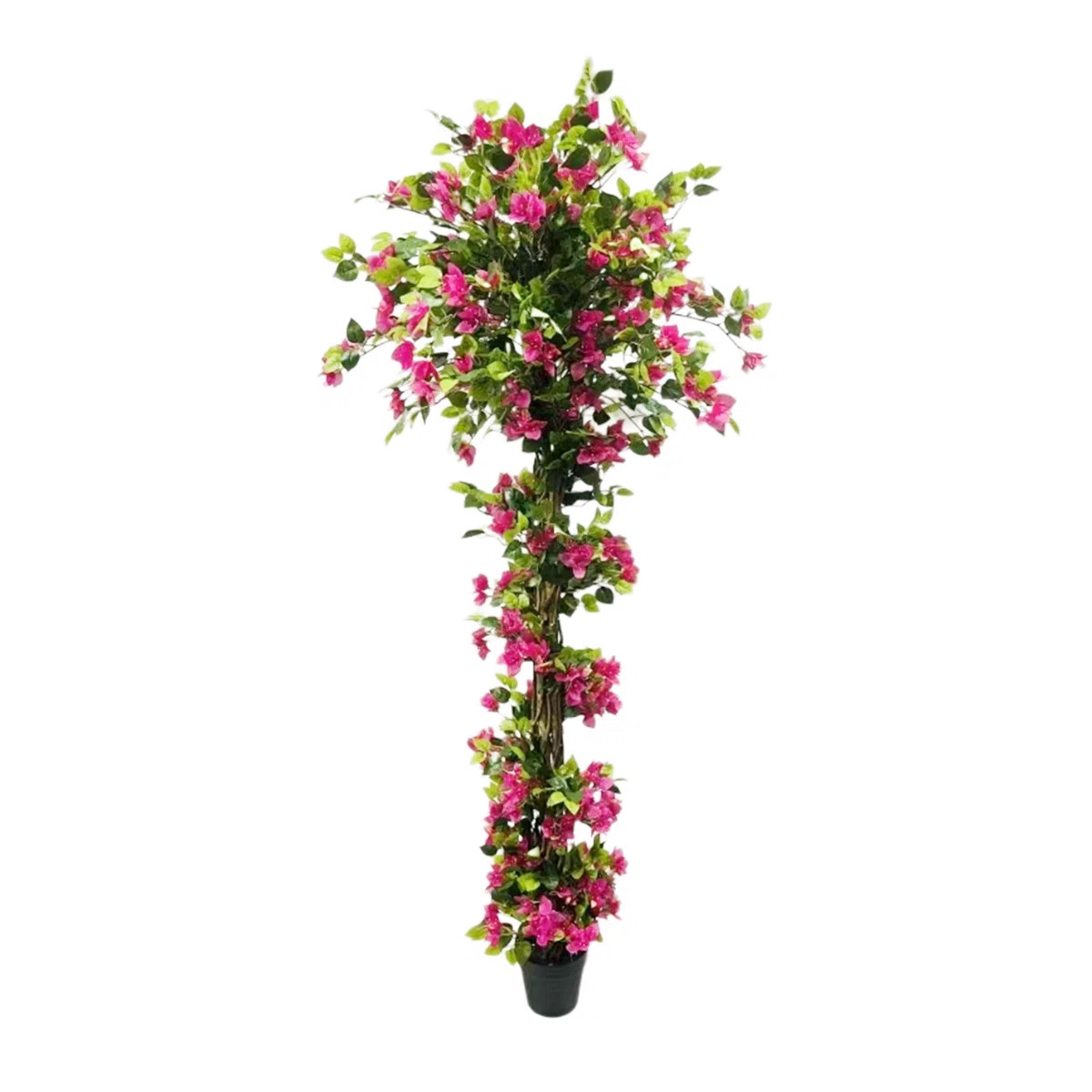 Artificial Bougainvillea Flowers Trees, Fake Bougainvillea Tall Tree with Black Plastic Potted | Wayfair North America