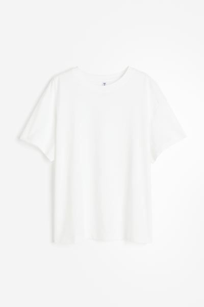 Oversized T-shirt - White - Ladies | H&M US | H&M (US + CA)