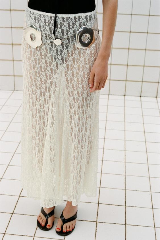 LONG LACE SKIRT | Zara UK