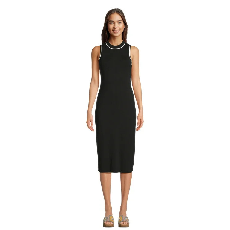 Free Assembly Women’s Sleeveless Sweater Knit Midi Dress, Sizes XS-XXL | Walmart (US)