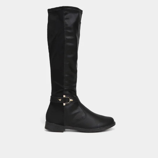 Bota Montaria Mississipi Tecido Fivela Feminina - Preto | Netshoes (BR)