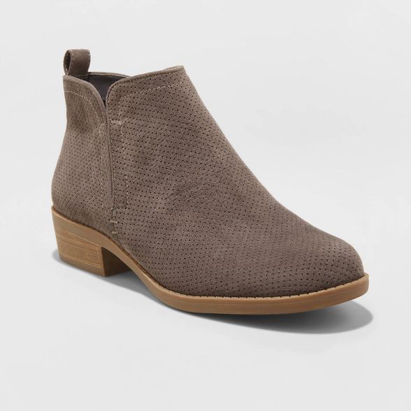 Women's Dylan Microsuede Laser Cut Bootie - Universal Thread™ | Target