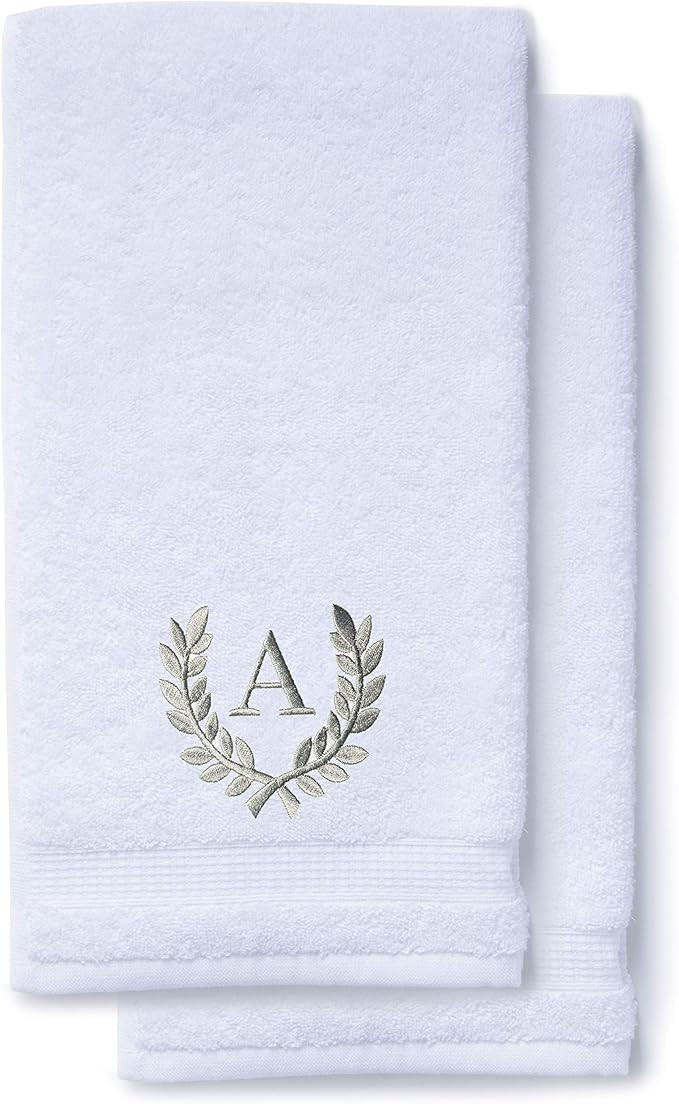 Decorative and Monogrammed Hand Towels for Bathroom Kitchen Makeup | Personalized Gift for Weddin... | Amazon (US)